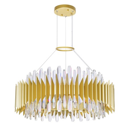 Cwi Lighting Cityscape 18 Light Chandelier With Satin Gold Finish 1247P28-18-602